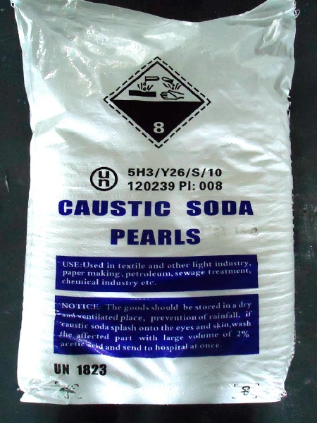 Sosa Caustica en perlas 99% de pureza