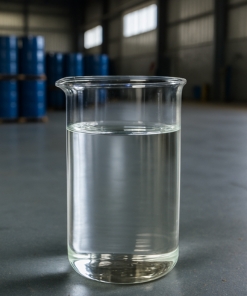 Líquido transparente de isobutanol grado técnico en laboratorio