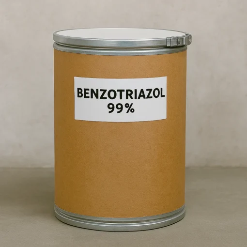 Tambor de Benzotriazol 99% en escamas blanco utilizado como inhibidor de corrosión industrial