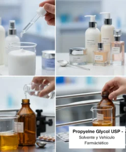 Propylene Glycol USP de alta pureza, líquido higroscópico miscible con agua.